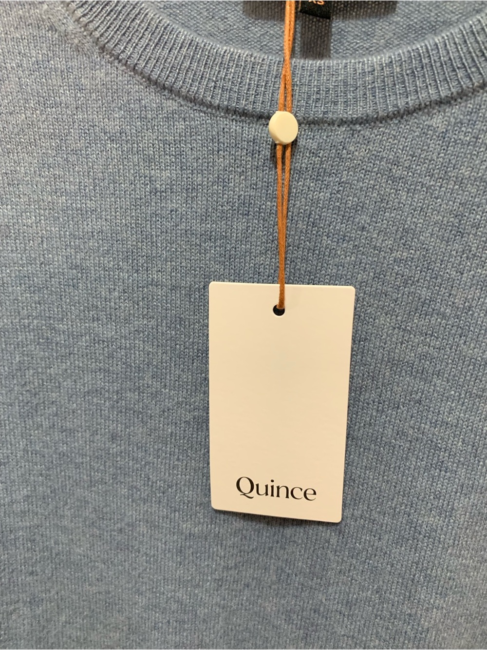 Quince Lightweight Cotton Cashmere Crew Sweater - Picture 6 of 7